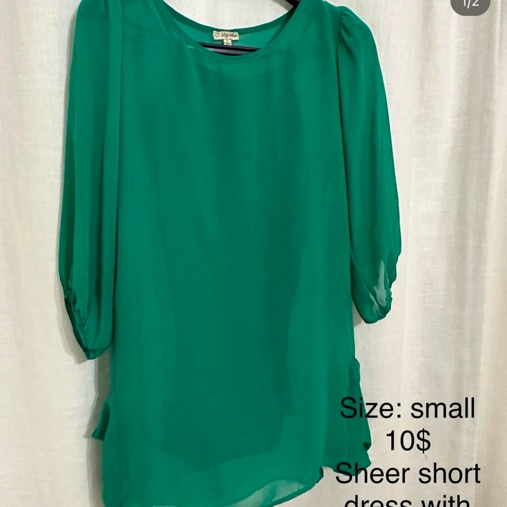 Green Sheer Dress